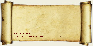 Trnjina Egerić vizit kartica